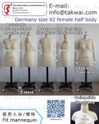 Germany size 42 female half body Dress form Dressmakers Sewing Seamstress Pattern Designer Fit mannequins torso Tailors dummies Custom Made Nähpuppe Schneiderpuppe Kleiderpuppe