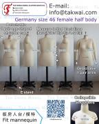 Germany size 46 female half body Dress form Dressmakers Sewing Seamstress Pattern Designer Fit mannequins torso Tailors dummies Custom Made Nähpuppe Schneiderpuppe Kleiderpuppe