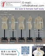 Europe size S female half body Dress form Dressmakers Sewing Seamstress Pattern Designer Fit mannequins torso Tailors dummies Custom Made 立裁人台 板房模特 服裝打版公仔