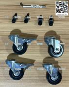 2" wheels 4 pcs (2pcs with lock) with special allen key ( For B, D, E stand)