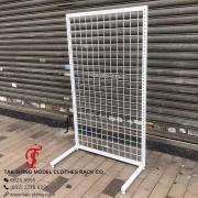 加AA比柱孔<br>HY-215-A  白色格仔網架 配腳墊<br> 側邊腳