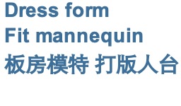Dress form Fit mannequin 板房模特 打版人台