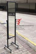 Looking for the best full length mirror? TSR-492 mobile fitting mirror with wheels, perfect for boutiques, makeup studios, and home styling.